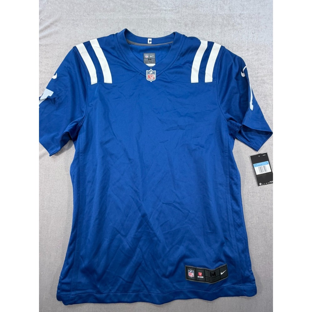 New Nike On Field Indianapolis Colts Blue Jersey Men Size MEdium Blank